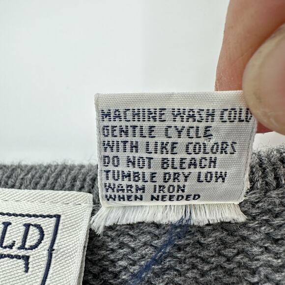 Field Gear Sweater Vest Men XL Zip Front Geometric Pattern Knit Pullover Preppy - Picture 7 of 10